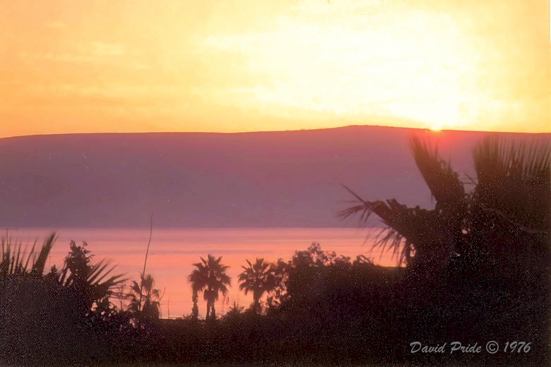 Kinneret sun rise