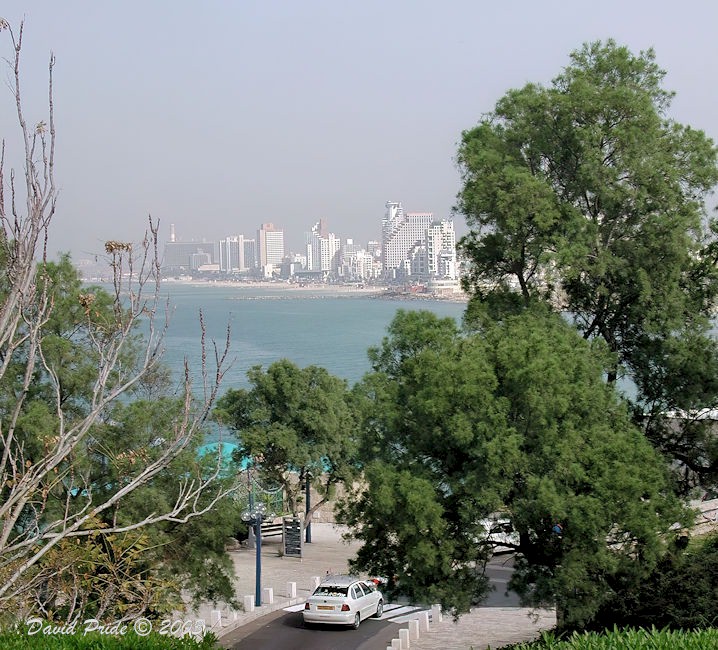 Tel Aviv as seen from the Rameses II Archaeological Garden