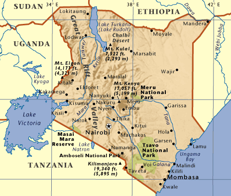 Map of Kenya